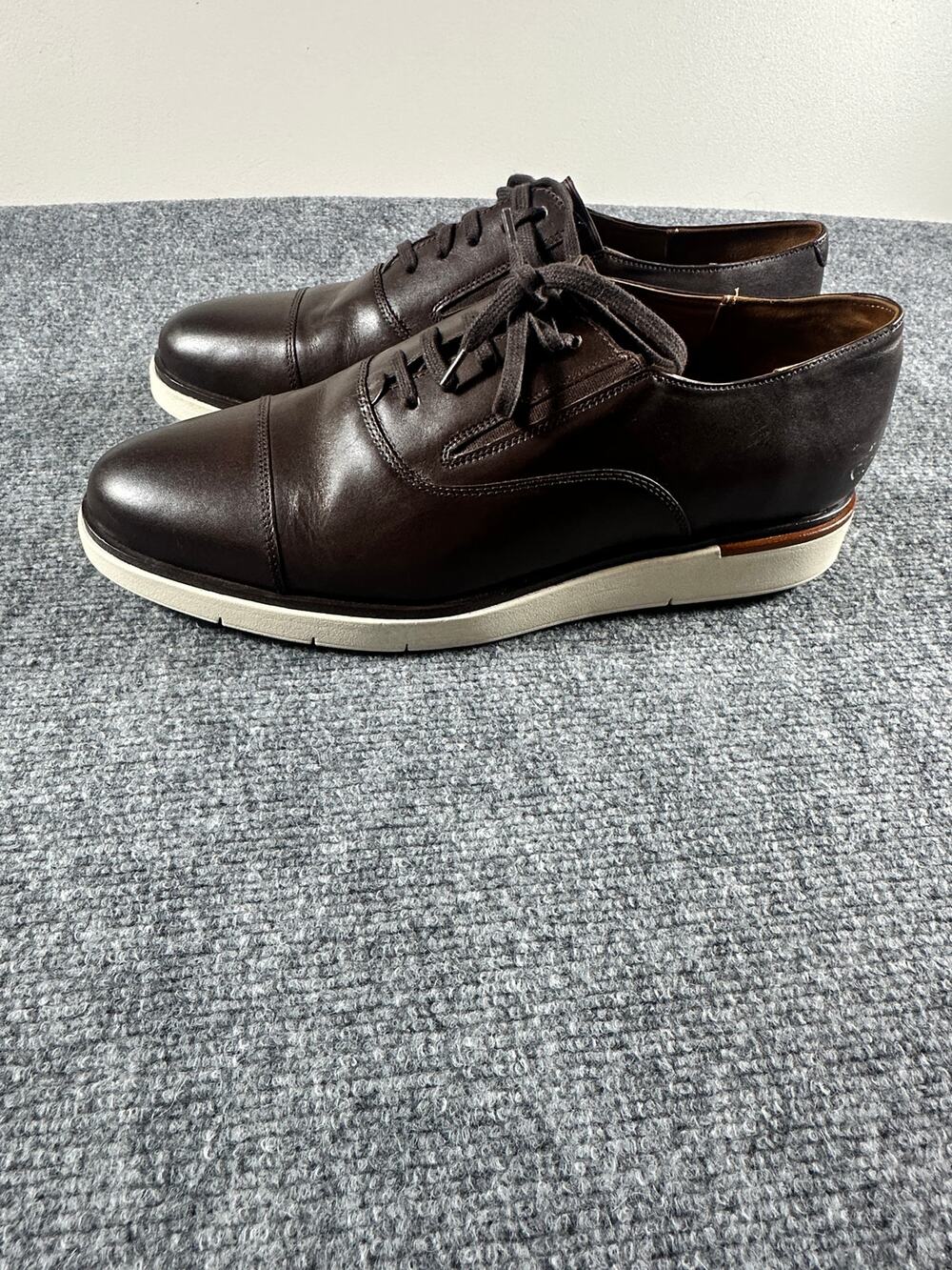 Allen Edmonds Carson 7392 Men's 12D Brown Leather Oxford Hybrid Shoes